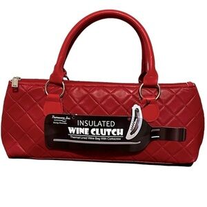 NEW Primewear Insulated Wine Bag / Clutch, Red, New With Tags. Great 4 Christmas